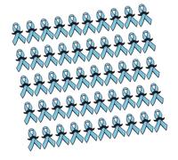 50 piezas Broche de conciencia Alfiler de Solapa de Metal Pin para Ropa Chaquetas Vestido Adornos Elegante Broche Azul