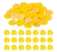 50 piezas Buttons, Botones Daisy, Botones Redondo de Resina, 25mm, 2 agujeros, Personalizados, Exquisitos, Handmade with Love para Manualidades de DIY Coser Artesanía (amarillo)