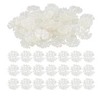 50 piezas Buttons, Botones Daisy, Botones Redondo de Resina, 25mm, 2 agujeros, Personalizados, Exquisitos, Handmade with Love para Manualidades de DIY Coser Artesanía (blanco)