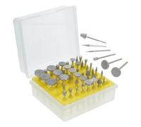 50 Piezas Cabezal de Diamante para Amolar Vidrio y Cerámica | Emery Simple, para Restauración y Grabado, Rápido Desbarbado y Superficies Lisas