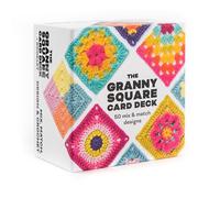 50 piezas/caja de barajas de cartas Granny Square con diseños a juego, suministros de costura