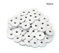 50 Piezas Canillas de Aluminio Vacías, Accesorios para Máquina de Coser Ojales, Diámetro 2.5cm - Durables y Ligeras, Fácil Instalación para Costura Precisa