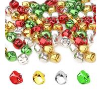 50 Piezas Cascabeles, Campanas de Metal, 20mm Cascabeles Pequeños, Cascabeles De Hierro con Ojal, Cascabeles para Manualidades, para Manualidades, Collares, Decoración Navideña, Embalaje de Regalo