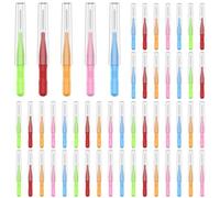50 Piezas Cepillos Interdentales, GeeRic Cepillo Interdental Ultrafino Cepillo Interdental Angular Fino Herramienta de Limpieza Dental para Limpieza Dental Higiene Interdental