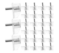 50 Piezas Clavijas para Estantes de Plástico Transparente, 3 MM | Repuesto para Armarios y Librerías, Instalación sin Herramientas, Diseño Discreto para Madera y Cocina