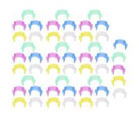50 Piezas Clips de bobina de costura, soporte de bobina colorido Clips de costura para tela y acolchado Abrazaderas de hilo de plástico Accesorio de herramienta de costura