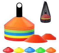 50 piezas Conos Entrenamiento Futbol，Conos De Disco，para Entrenamiento de Fútbol y Marcado de Canchas.