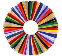 50 piezas Cremalleras de Colores Nylon Cremalleras 20 cm Multicolor para Sastre Bricolaje Coser Ropa y Manualidades (25 Colores)