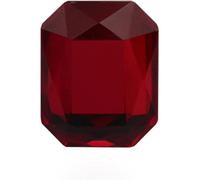 50 piezas de accesorios for decoración de uñas con forma de octágono, pegamento for uñas, diamantes de imitación, parte trasera plana, cristales de cristal K9, piedras de estrás(Wine Red,6x8mm 50pcs)