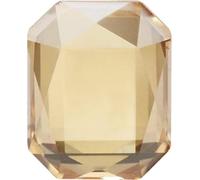 50 piezas de accesorios for decoración de uñas con forma de octágono, pegamento for uñas, diamantes de imitación, parte trasera plana, cristales de cristal K9, piedras de estrás(Yellow,6x8mm 50pcs)