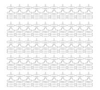 50 piezas de accesorios para pajarita, gancho para corbata, pajarita, clips para corbata, sujetadores, ganchos de clip ajustables, hebilla para eslinga, clips para corbata, sujetadores, cierre de