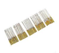 50 piezas de agujas eléctricas para máquinas de coser, piezas universales de máquinas de coser domésticas aptas para SINGER HAX1 65/9, 75/11, 90/14, 100/16, 110/18