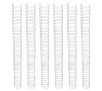 50 Piezas de Alambre de Encuadernación de Doble Bucle, Capacidad de 180 Hojas, Paso 3:1, Alambres de Encuadernación de Doble Bucle, 34 Bucles, 19 Mm de Diámetro, Kit para (WHITE)