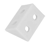 50 piezas de ángulo soportes de plástico ángulo recto L forma esquina escudete Brace código muebles