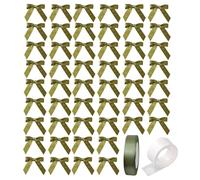 50 Piezas De Arcos, 1 Rollo De Pegatinas De Pegamento, 1 Rollo De Cinta, Suministros De Aderezo Para Fiestas, Suministros De Embalaje De Regalos, Decoración De La Bolsa De Dulces.