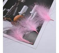 50 piezas de atrapasueños, ramillete de plumas, aretes, tocado, colorido, pavo, decoración de terciopelo, color azul oscuro [rosa]