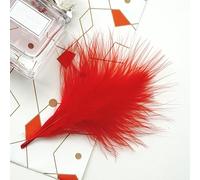 50 piezas de atrapasueños, ramillete de plumas, aretes, tocado, colorido, pavo, decoración de terciopelo vascular, amarillo claro [rojo]