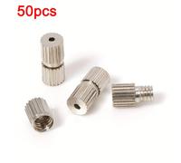 50 piezas de cierres de tornillo, sujetadores cilíndricos, hebillas, conector de cierre de para la fabricación de joyas de collares y pulseras