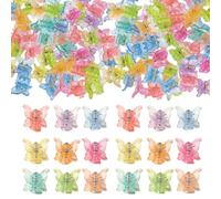 50 Piezas De Clips De Plástico Para Agarrar La Mariposa, Mini Clips De Cabello Coloridos, Accesorios Para El Cabello De Moda Para Niñas, Decoración De Peinado Reutilizable Y Fija.