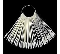 50 piezas de consejos artísticos para práctica de exhibición en forma de abanico, muestras de color, suministros de herramientas de arte