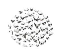 50 piezas de diamantes de imitación para coser en garras de cristal transparente con parte trasera plana con agujero para joyería, ropa, vestido, decoración de disfraces, piedra de cristal para