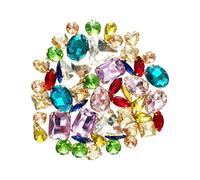50 piezas de diamantes de imitación para coser en garras de cristal transparente con parte trasera plana con agujero para joyería, ropa, vestido, decoración de disfraces, piedra de cristal para