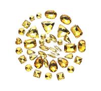 50 piezas de diamantes de imitación para coser en garras de cristal transparente con parte trasera plana con agujero para joyería, ropa, vestido, decoración de disfraces, piedra de cristal para