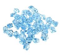 50 piezas de gemas acrílicas transparentes para jarrón de plástico, centro de mesa para rellenar jarrones, decoración de bodas, piedras calientes para aceite de masaje (D, talla única)