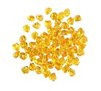 50 piezas de gemas acrílicas transparentes para jarrones de hielo, centro de mesa para rellenar jarrones, mesa, boda, exhibición, piedras escalonadas al aire libre para niños (G, talla única)