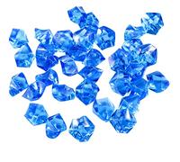 50 piezas de gemas acrílicas transparentes para jarrones de hielo, centro de mesa para rellenar jarrones, mesa, boda, exhibición, piedras escalonadas para niños al aire libre (A, talla única)