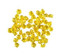 50 piezas de gemas acrílicas transparentes para jarrones de hielo, centro de mesa para rellenar jarrones, mesa, boda, exhibición, piedras escalonadas para niños al aire libre (I, talla única)