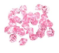 50 piezas de gemas acrílicas transparentes para jarrones de hielo, centro de mesa para rellenar jarrones, mesa, boda, exhibición, piedras escalonadas para niños al aire libre (B, talla única)