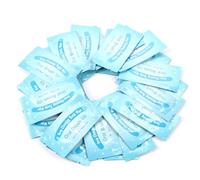 50 piezas de limpieza de dientes de tela, cepillo de dientes de dedo de respiración fresca desechable para limpieza oral profunda