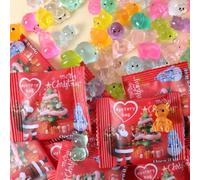 50 piezas de mini modelos de resina de animales que brillan en la oscuridad, animales de resina misteriosa, bolsa misteriosa envuelta individualmente, oculta pequeñas figuras luminosas para bricolaje