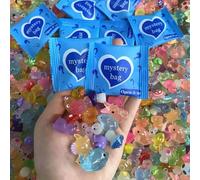 50 piezas de mini modelos de resina de animales que brillan en la oscuridad, animales de resina misteriosa, bolsa misteriosa envuelta individualmente, oculta pequeñas figuras luminosas para bricolaje