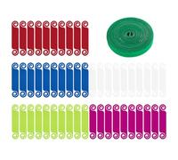 50 Piezas De Organizador De Alambre Y 1 Rollo De Correa De Agrupación, Etiqueta De Almacenamiento De Cables, Signo De Identificación De Cables, Suministros De Cable De Datos.