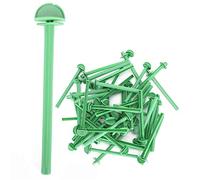 50 Piezas de Pájaro de Pájaro para Perseguir el Cañón Canario Pinchazos Plástico 16 Cm, Soporte 6.3 Pulgadas para Loros, Periquitos, Cacatúas, Tortolitos, Fácil Instalación con