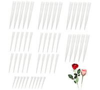 50 piezas de ramilletes de flores, tubos de flores de tres tamaños para arreglos florales, decoración de pasteles, púas de flores, arreglos de tubos de plástico