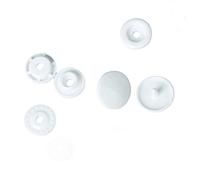 50 piezas de resina plástica T5 botones de presión de costura botones de presión 1, 2 cm broches de plástico blanco para ropa de tela pañales de bebé accesorios de ropa artesanales DIY