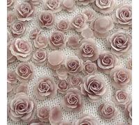 50 piezas de rosas mezcladas de diamantes de imitación de flores accesorios de arte para regalos