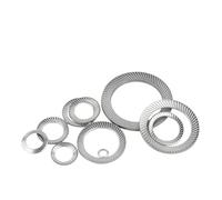 50 piezas DIN9250 304 arandela bloqueo acero inoxidable oblicua M2.5-M30 | Surtido de arandelas de seguridad de impresión M3 M4 M5 M6 M8 M10 M12 M14 M16