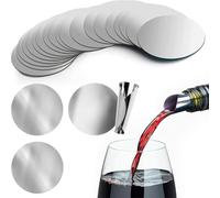 50 Piezas Disco e Vertedor De Vino, Vertedor Vino Antigoteo para Disco de Vertedor de Vino, Láminas Antigoteo Vino Discos Vertedor Vino Antigoteo para Reutilizable, para Un Vertido Elegante
