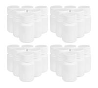 50 Piezas Frasco Dosificador de Medicamentos 20ml Tapa Roscada | Boca Ancha Junta de Silicona, Diseño Hermético y Portátil, para Pastillas y Organización en Casa