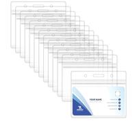 50 Piezas Funda Tarjeta Identificación, 10x8.5cm, para Tarjeta para Oficina