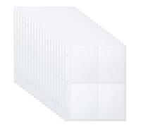 50 Piezas Fundas Protectoras para Tarjetas, 400 Bolsillos Doble Cara Fundas Protectoras para Tarjetas para Carpeta A5 de 3 Anillas Fundas Cartas Hojas para Tarjetas Deportivas Tarjetas de Jueg