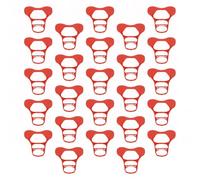 50 Piezas Gafas de Plástico para Ganso Moscovia, Rojas