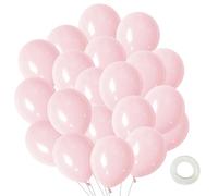 50 Piezas Globos Rosas, 12 Pulgadas Globos de Cumpleaños, Globos Grandes, para Fiestas, Bodas, Reuniones, Cumpleaños, Photocall, Decoración(Rosa)