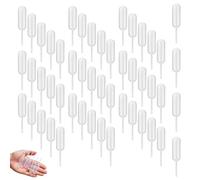 50 Piezas Gotero Líquido Desechables pipetas de Transferencia de plástico de 4 ml Mini Pipetas Exprimibles para Fresa, Chocolate, Pastel,Batidos, jarabes,Whisky