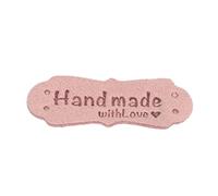 50 piezas hechas a mano con etiqueta de amor, suministros de decoración para el hogar, suministros para niños, niñas, niños, accesorios hechos a mano con etiquetas de amor para tejer