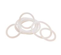 50 Piezas juntas tóricas de goma, 27mm de diámetro exterior, 25mm de diámetro interior, 1mm de ancho, color Blanco